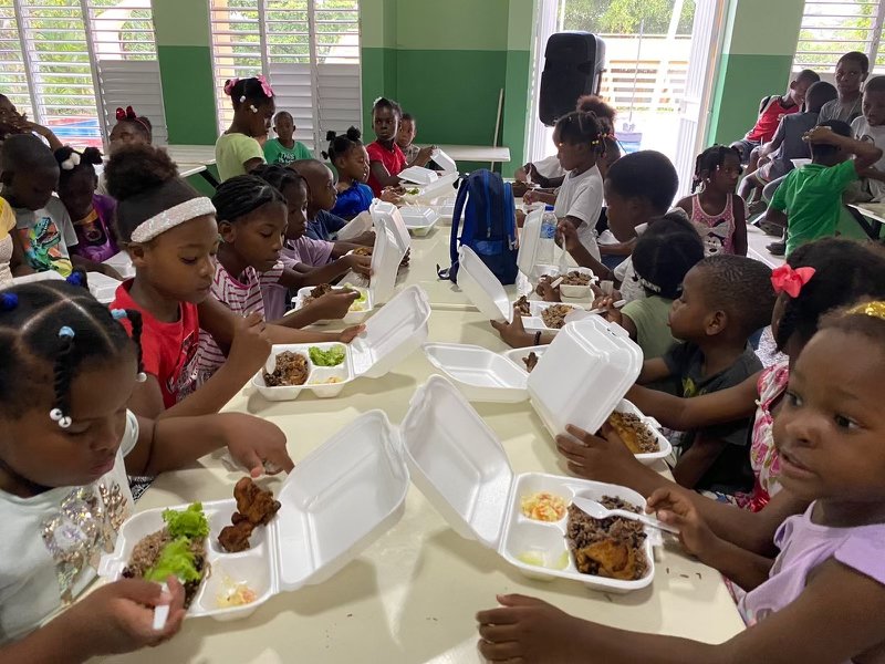 feeding the children